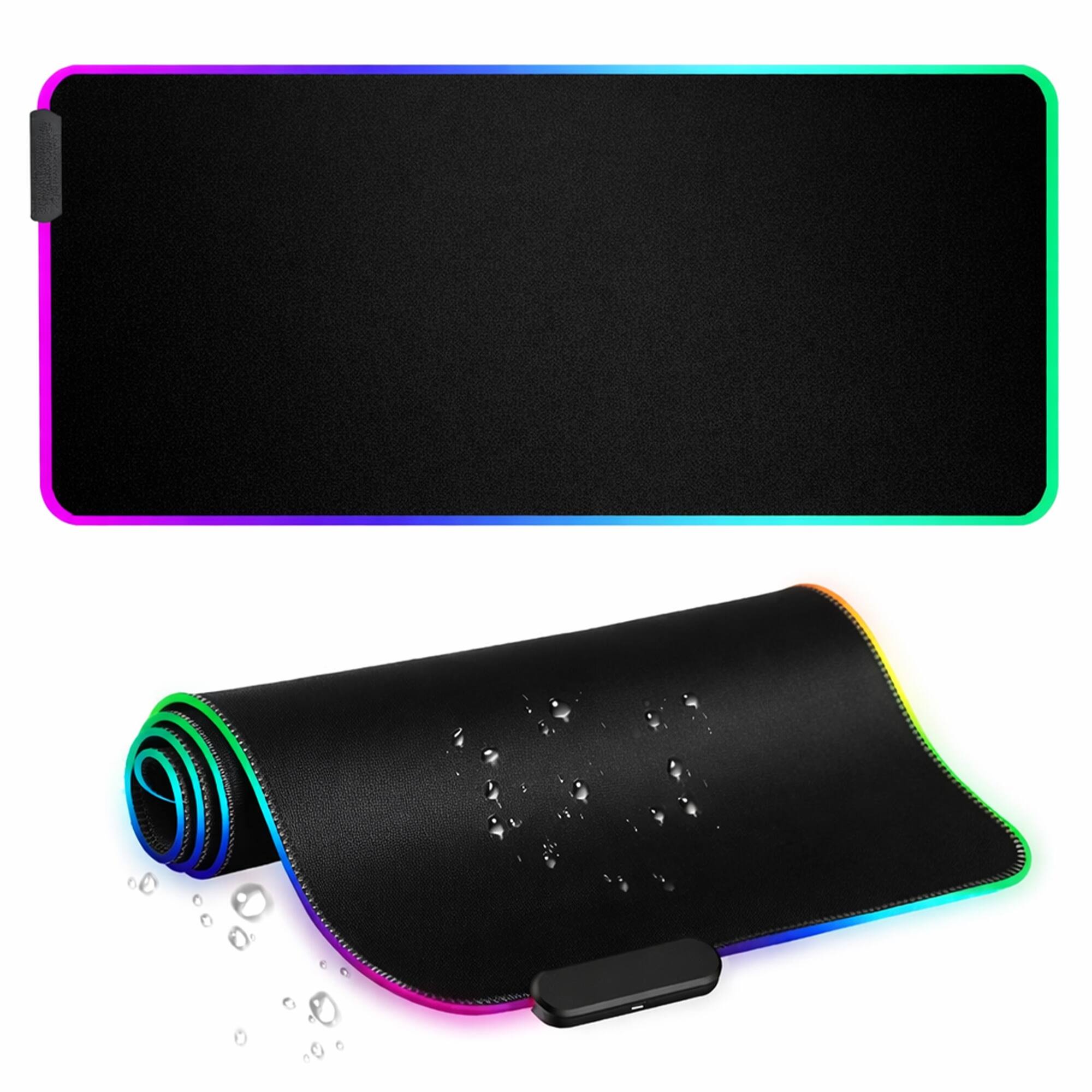 Front. Lumen8 - Lumen8 RGB LED Gaming Desk Mouse Pad, USB Powered, Micro-Textured Control Surface, 11.8" x 31.5" - RGB.