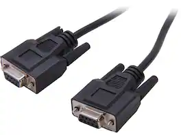 Cables to Go - C2G 52038 DB9 F/F Serial RS232 Null Modem Cable, Black (6 Feet, 1.82 Meters)