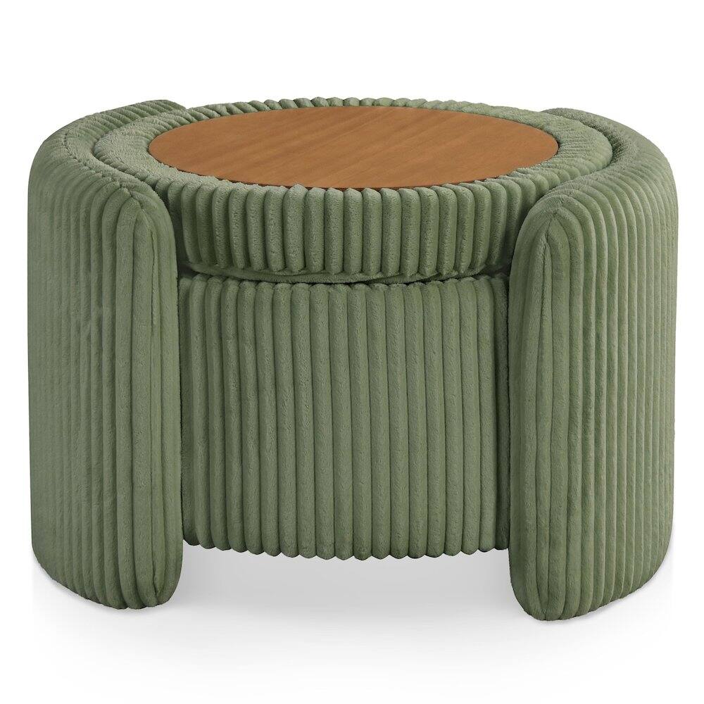 Alt View 1. Furniture of America - Furniture of America Venner Ottoman with Hidden Storage - Green.
