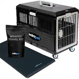 Mirapet - Pet Carrier with Pad, Portable Travel Kit for Small Cats or Dogs, 21"