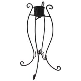 Sunnydaze - Graceful Curved Steel Gazing Globe Stand - 18.25 in - Black