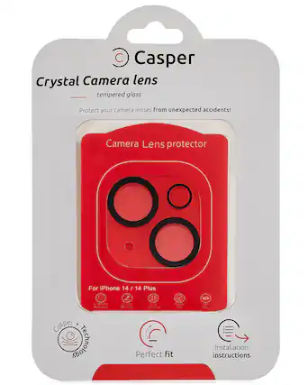 Casper
Crystal Camera lens
tempered glass
Protect your camera lenses from unexpected accidents!
Camera Lens protector
For iPhone 14 / 14 Plus
- Fingerprint Reduction
- Scratch Resistant
- Easy Installation
- Bubble Free
- HD Clear
Perfect Fit
Installation instructions
Casper Technology