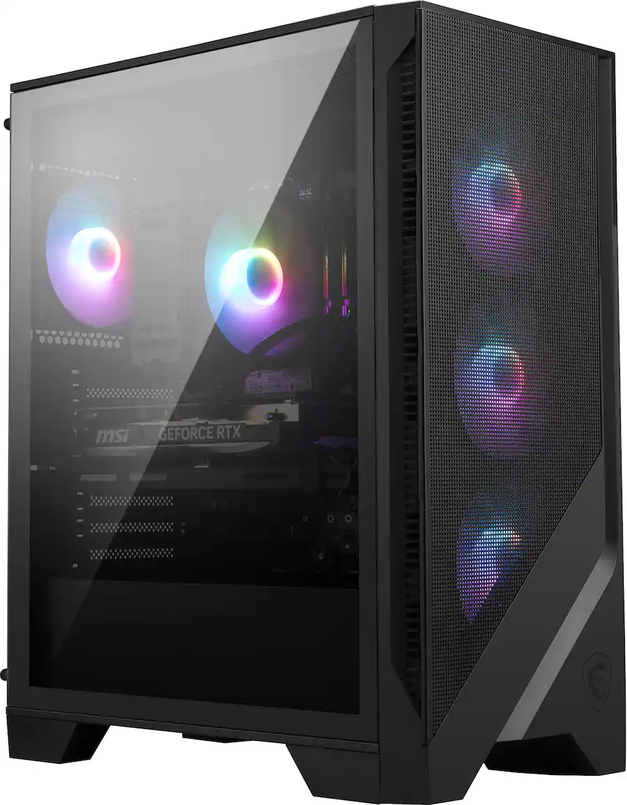 Msi Codex R2 Back MSI Codex R2 Gaming Desktop i5 14400F 16GB Memory NVIDIA GeForce RTX ...