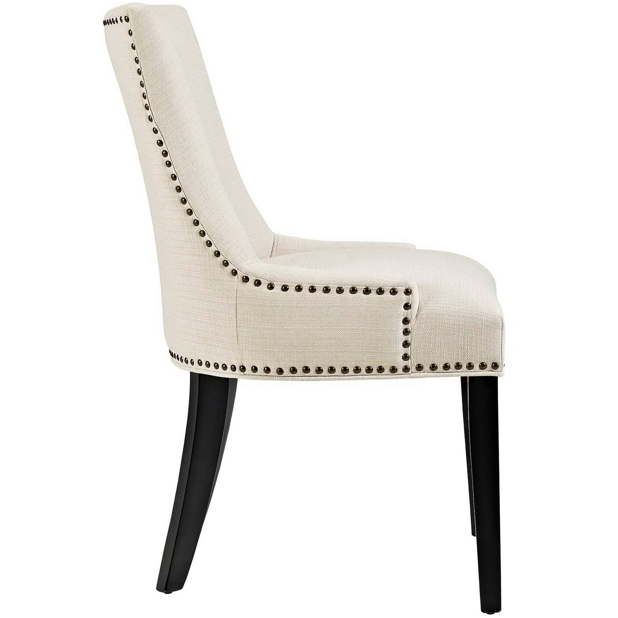 Left. Modway - Marquis Fabric Dining Chair Set of 4 by Modway - Brown.