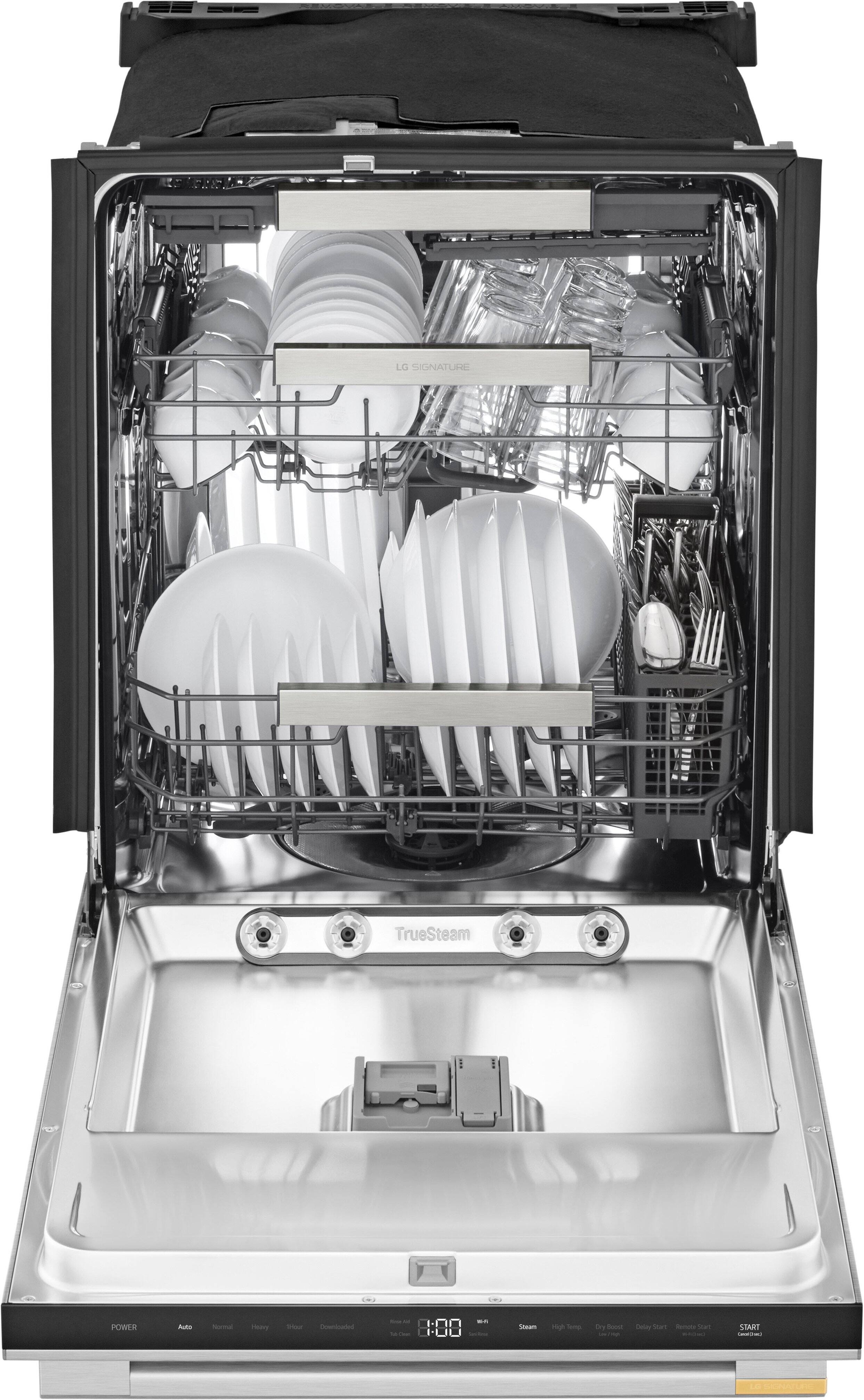 LG SIGNATURE TrueSteam POWER

- Auto
- Normal
- Heavy
- High Temp
- Downloaded

- Steam
- High Temp
- Dry Boost
- Delay Start
- Remove Start

START