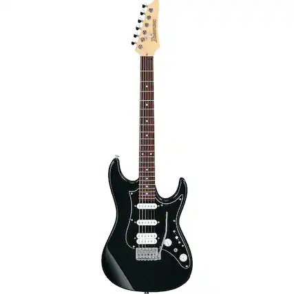 Front. Ibanez - Ibanez AZES Standard Series AZES40B Electric Guitar - Black.