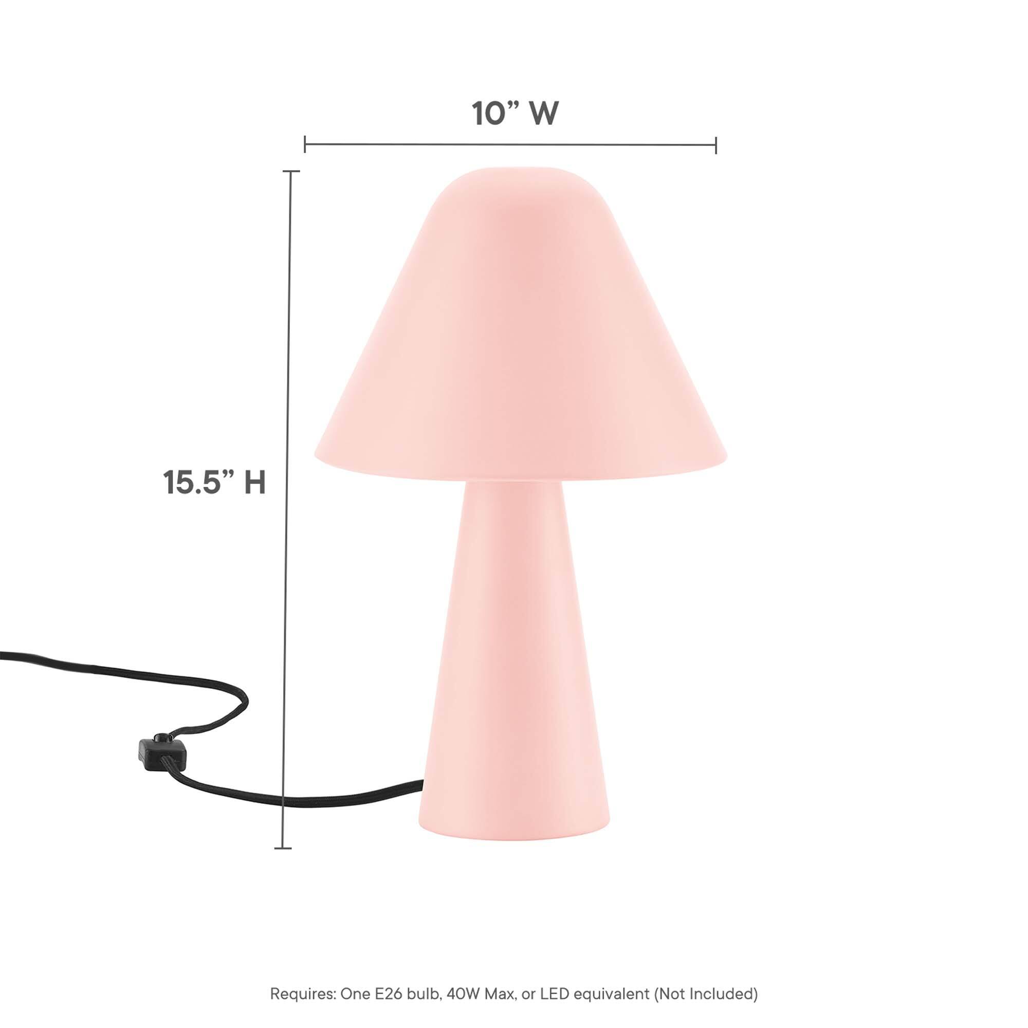 10" W x 15.5" H  
Requires: One E26 bulb, 40W Max, or LED equivalent (Not Included)