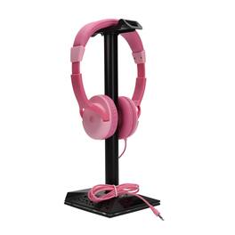 RadioShack - Kids Wired Headphones, Child-Safe Volume, 3.5mm Plug, Soft Cushioned Ear Pads, Foldable Headband, Pink