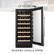 Alt View 11. Lanbo - 15 Inch 31 Bottle Built-in or Freestanding Wine Cooler with Digital Temperature Control and Removable Shelves - Black.