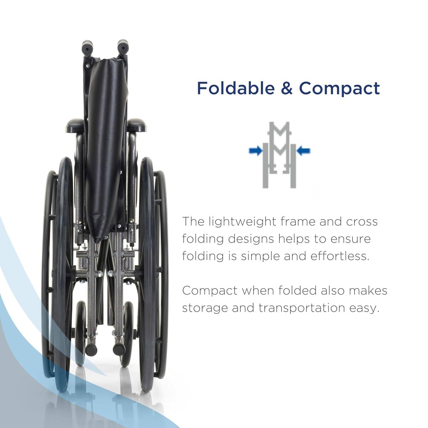 Foldable & Compact

The lightweight frame and cross folding designs help to ensure folding is simple and effortless. Compact when folded also makes storage and transportation easy.