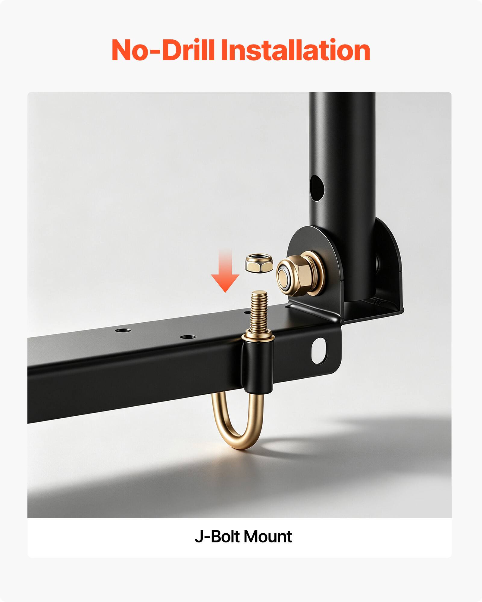 No-Drill Installation  
J-Bolt Mount