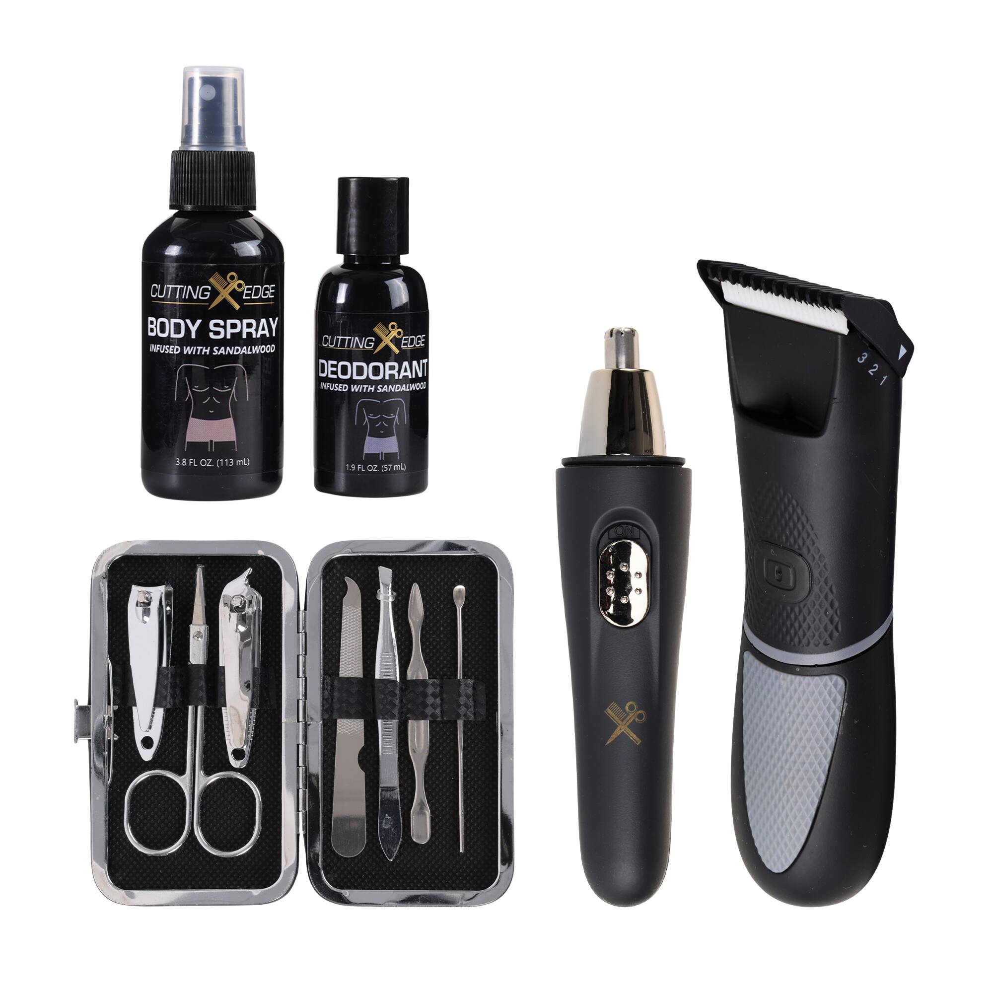 CUTTING EDGE BODY SPRAY INFUSED WITH SANDALWOOD  
DEODORANT INFUSED WITH SANDALWOOD  
3.8 FL OZ (113 mL)  
1.9 FL OZ (57 mL)