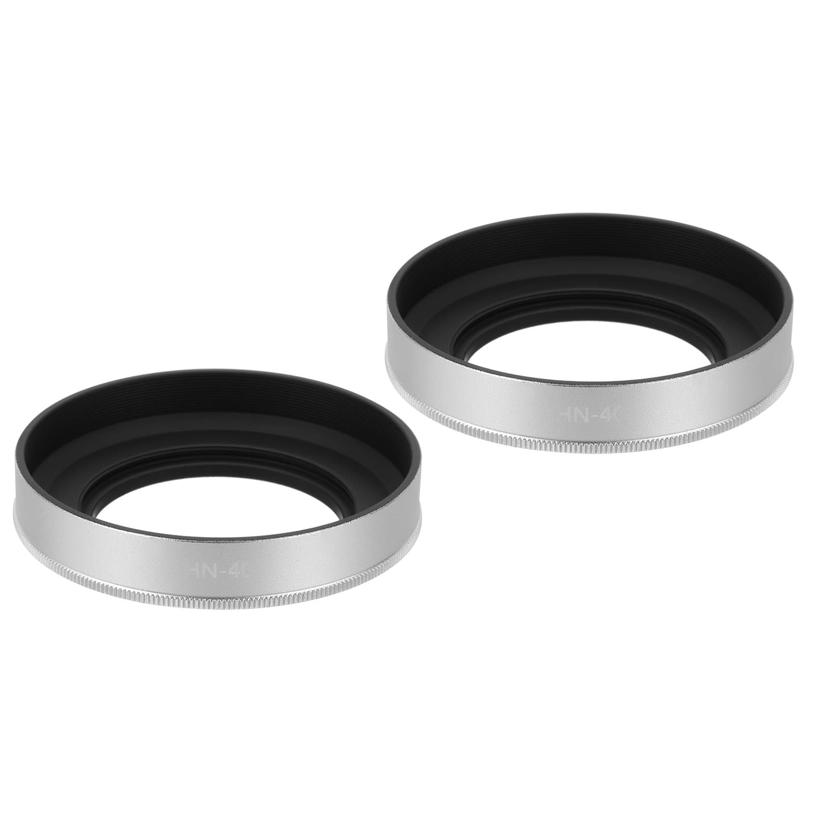 Unique Bargains - 2pcs 46mm Lens Hood, Metal Curved Screw-in Vented Lens Hoods - Silver price history on PriceWatchPro