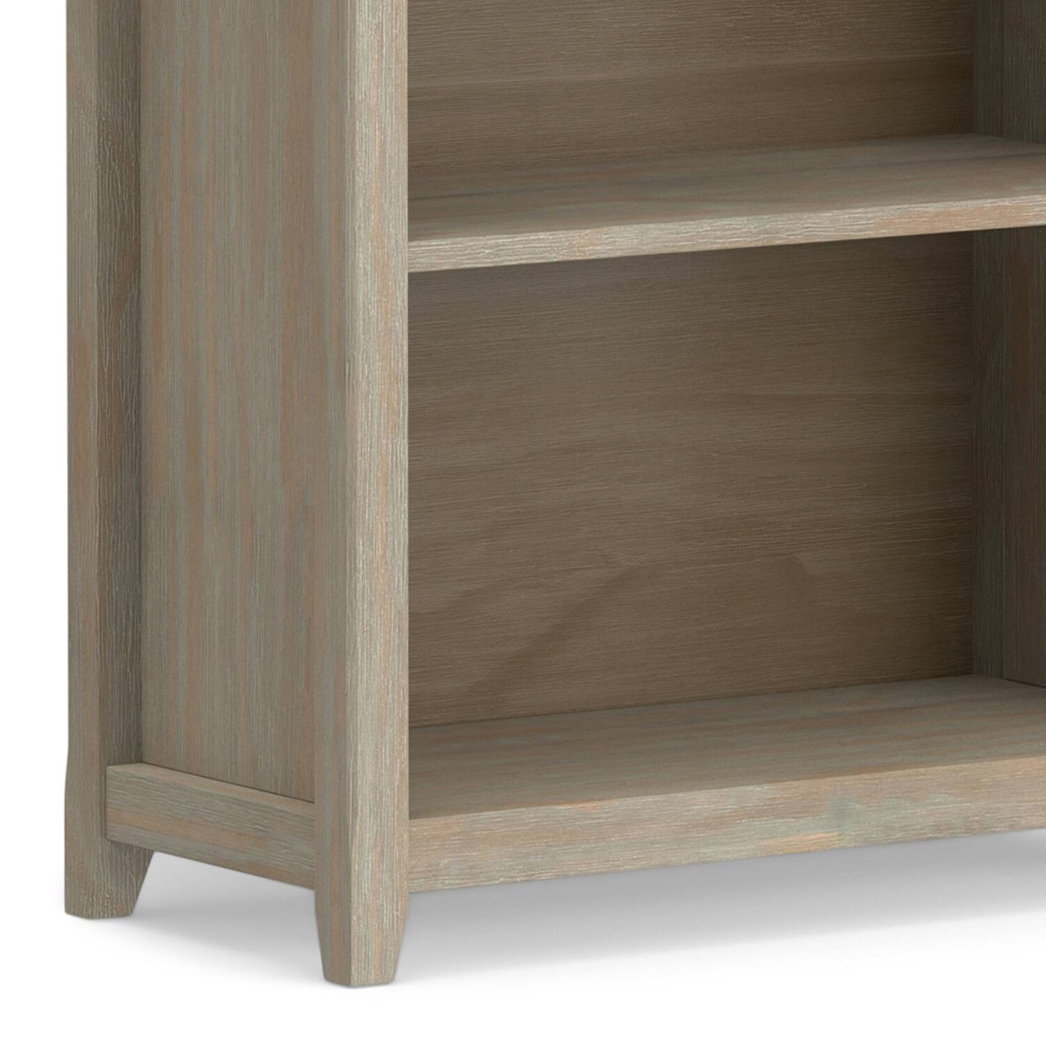 Alt View 5. Simpli Home - Amherst 54 inch Desk and 30 inch Bookcase - Distressed Grey.