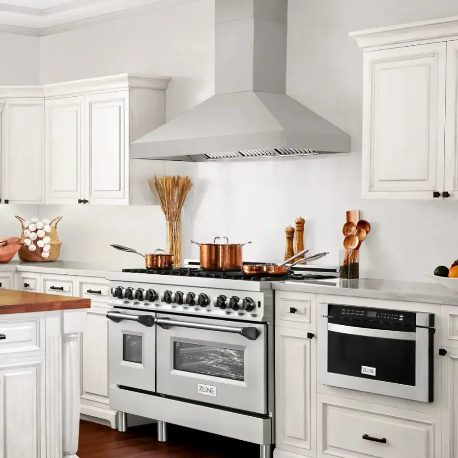 The text on the image reads "ZLINE," which is a brand of kitchen appliances, including ovens and stoves.