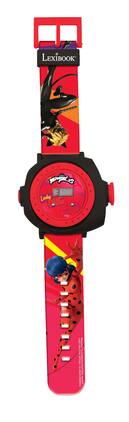 Lexibook - Miraculous Digital Projection Watch with 20 Images to Project - Red