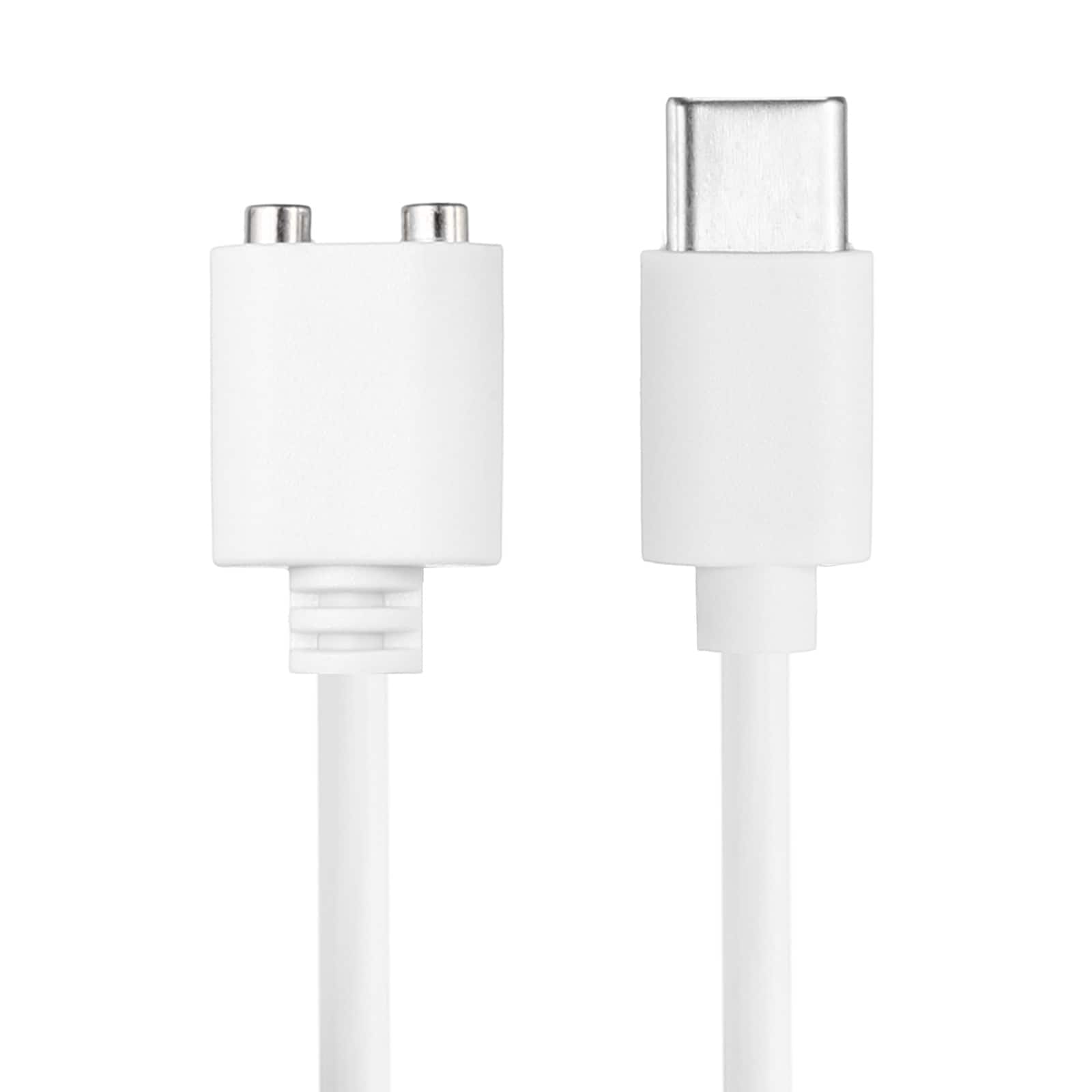 Unique Bargains - Magnetic TYPE-C DC Charger Cable, 7mm, 2.6ft, Type-C, Single Polarity - for Rechargeable Toys & Facial Cleanser - White