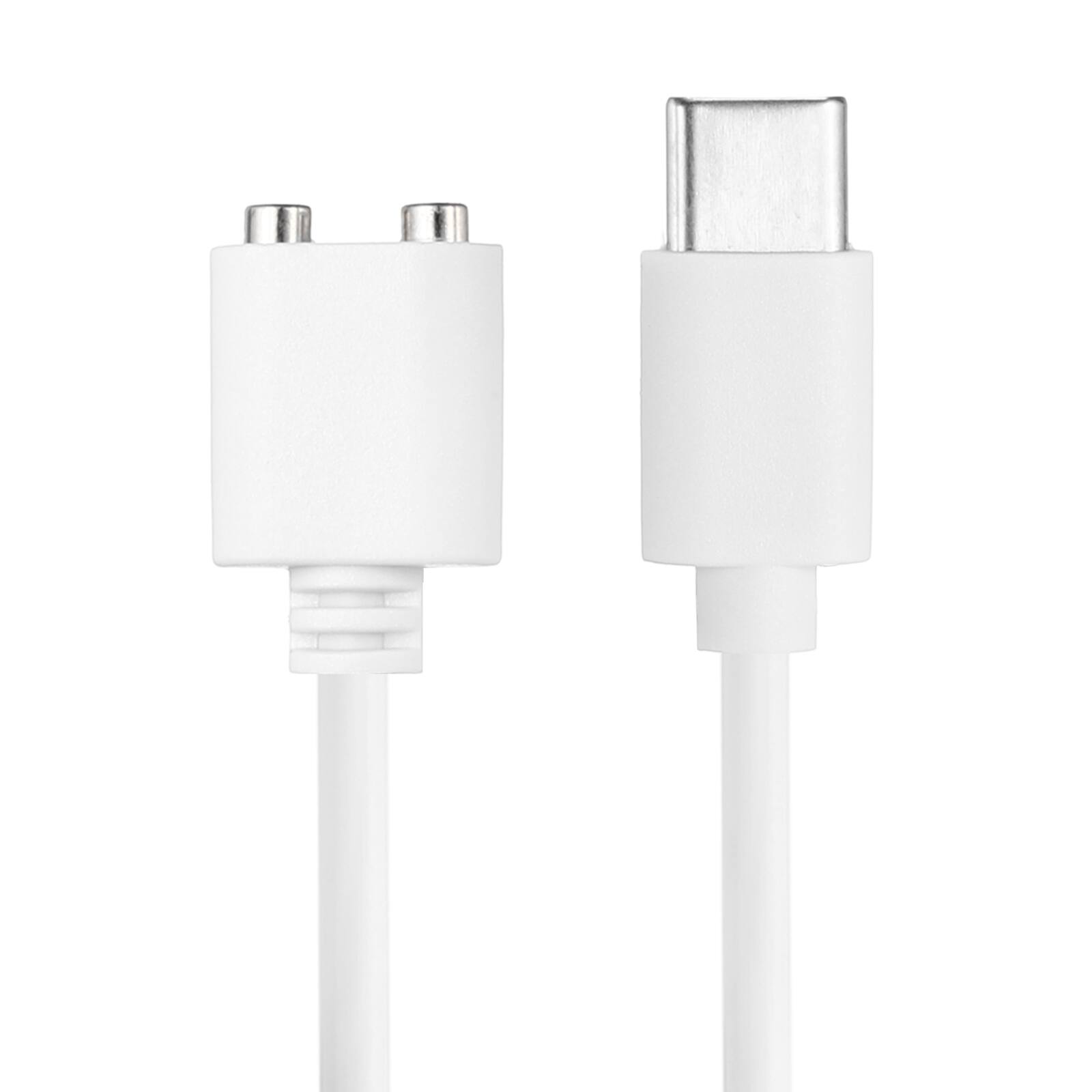 Front. Unique Bargains - Magnetic TYPE-C DC Charger Cable, 7mm, 2.6ft, Type-C, Single Polarity - for Rechargeable Toys & Facial Cleanser - White.