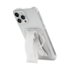 Angle. LoveHandle - PRO MagSafe Compatible Magnetic Phone Grip w/Kickstand, Mount, Strap and Stand for Smartphone and Tablet, MagSafe Ring - Crystal Clear Glitter.