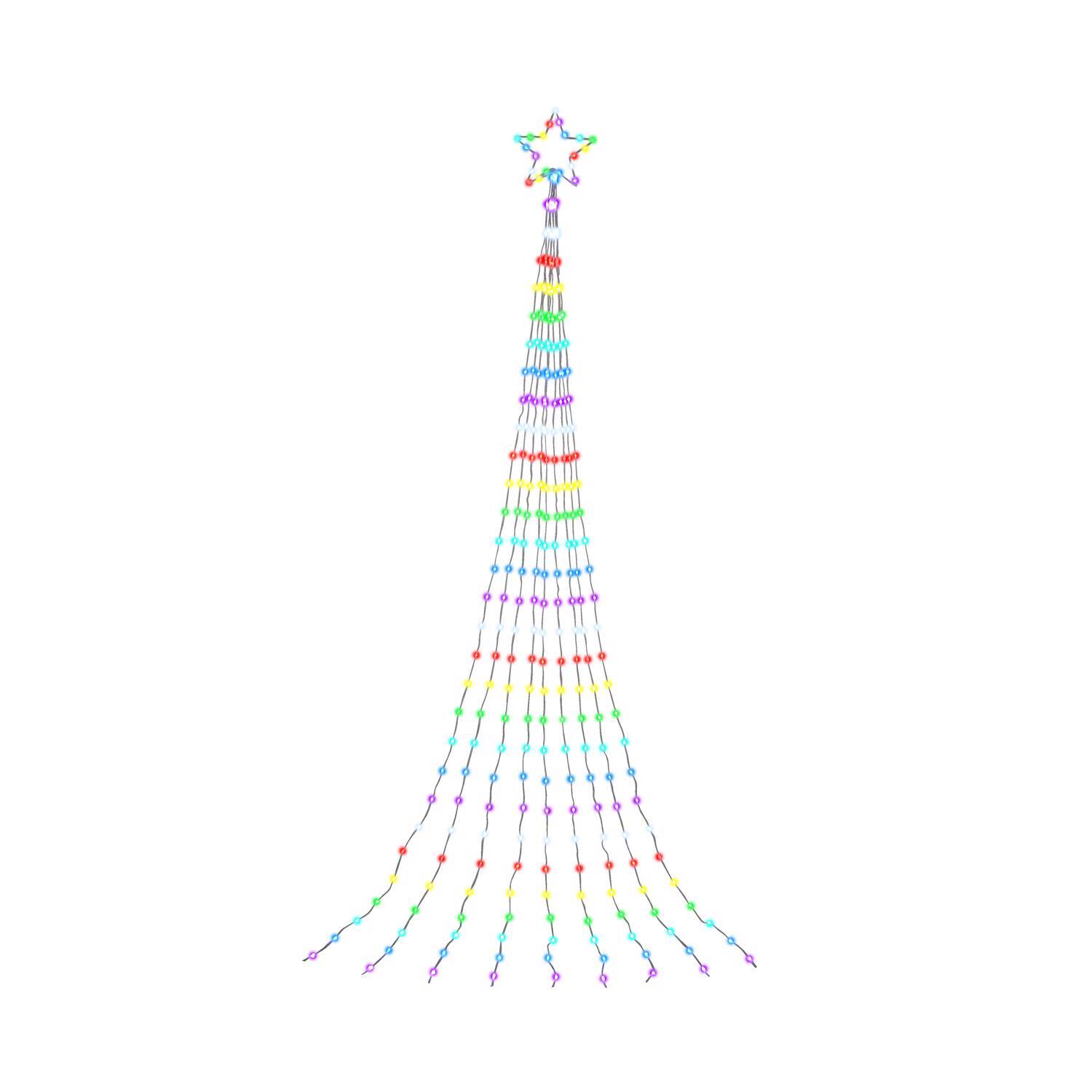 Front. Celebrations - Celebrations LED Multi RGB Shooting Star 12 ft. Yard Decor - Multicolored.