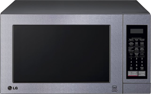LG - 0.7 Cu. Ft. Compact Microwave - Stainless-Steel - Front Zoom
