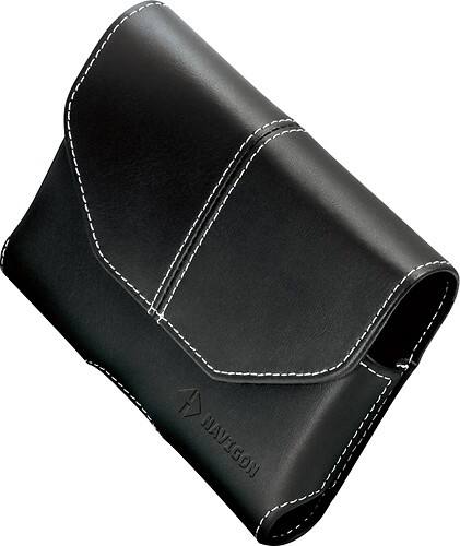 Angle Standard. Navigon - Leather Case for Most GPS Navigation Systems with a 4.3" Display - Black.