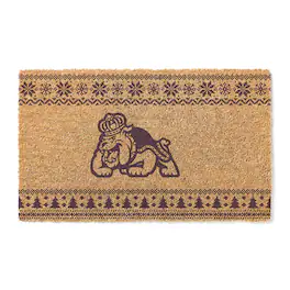 Jardine - James Madison Dukes 18" x 30" Holiday Coir Doormat - Brown