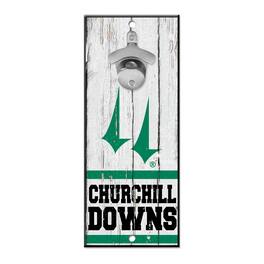 WinCraft - Kentucky Derby 5'' x 12'' Churchill Downs Bottle Opener Wood Sign - Multicolor