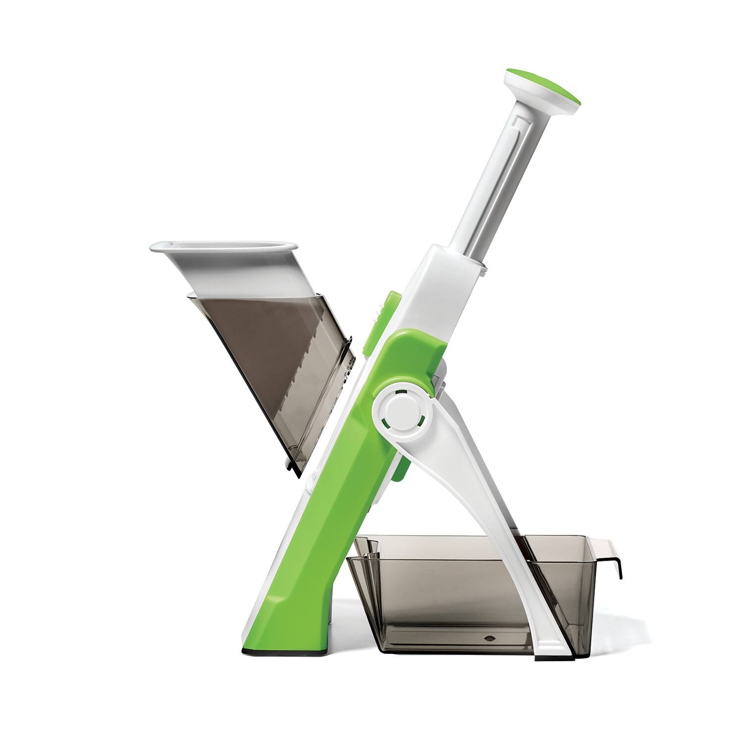 Front. Starfrit - Starfrit 092935-003-0000 Pump'n'slice Chopper And Slicer - white.