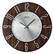 Front. Seiko - Seiko 20" Sara Wall Clock - Brown - Brown.