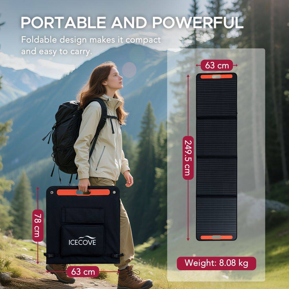 PORTABLE AND POWERFUL  
Foldable design makes it compact and easy to carry.  

63 cm  
249.5 cm  
78 cm  

ICECOVE  

Weight: 8.08 kg