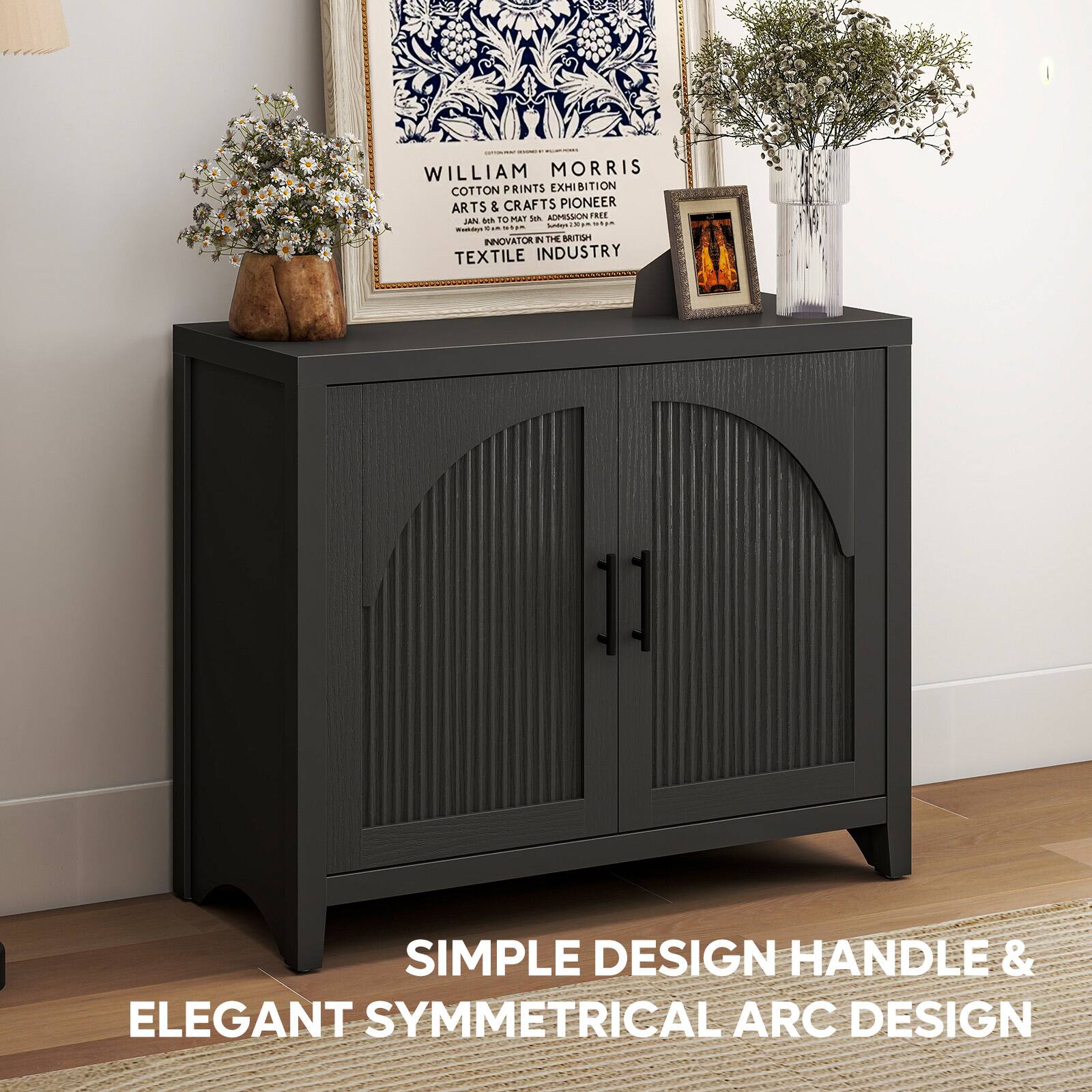 WILLIAM MORRIS COTTON PRINTS EXHIBITION ARTS & CRAFTS PIONEER - AUPRSN REE LEE anh TO MAN -  - a -- -  INNOVATOR IN THE BRITISH TEXTILE INDUSTRY SIMPLE DESIGN HANDLE & ELEGANT SYMMETRICAL ARC DESIGN