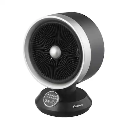 Front. Kenmore - Heater & Fan Combo - Black.