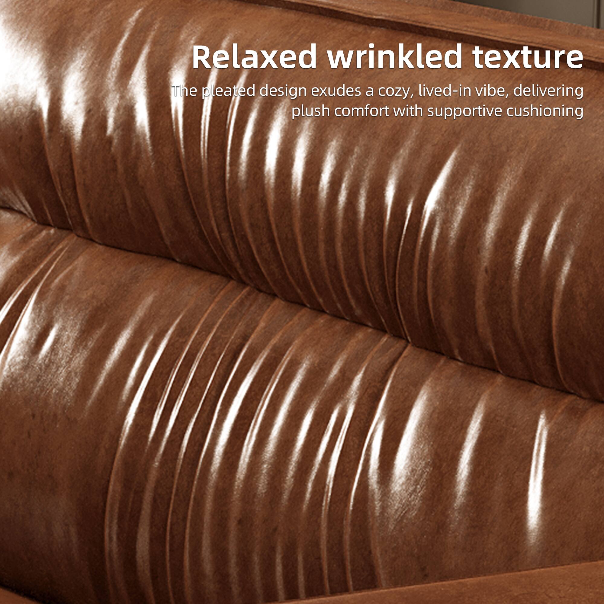 Relaxed wrinkled texture

The pleated design exudes a cozy, lived-in vibe, delivering plush comfort with supportive cushioning