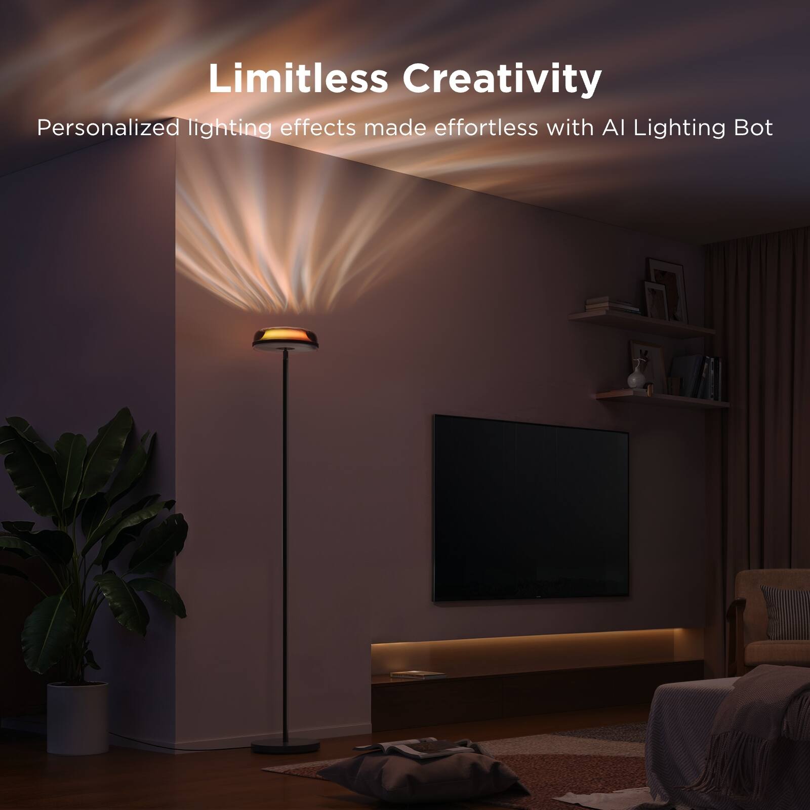 Limitless Creativity
Personalized lighting effects made effortless with AI Lighting Bot