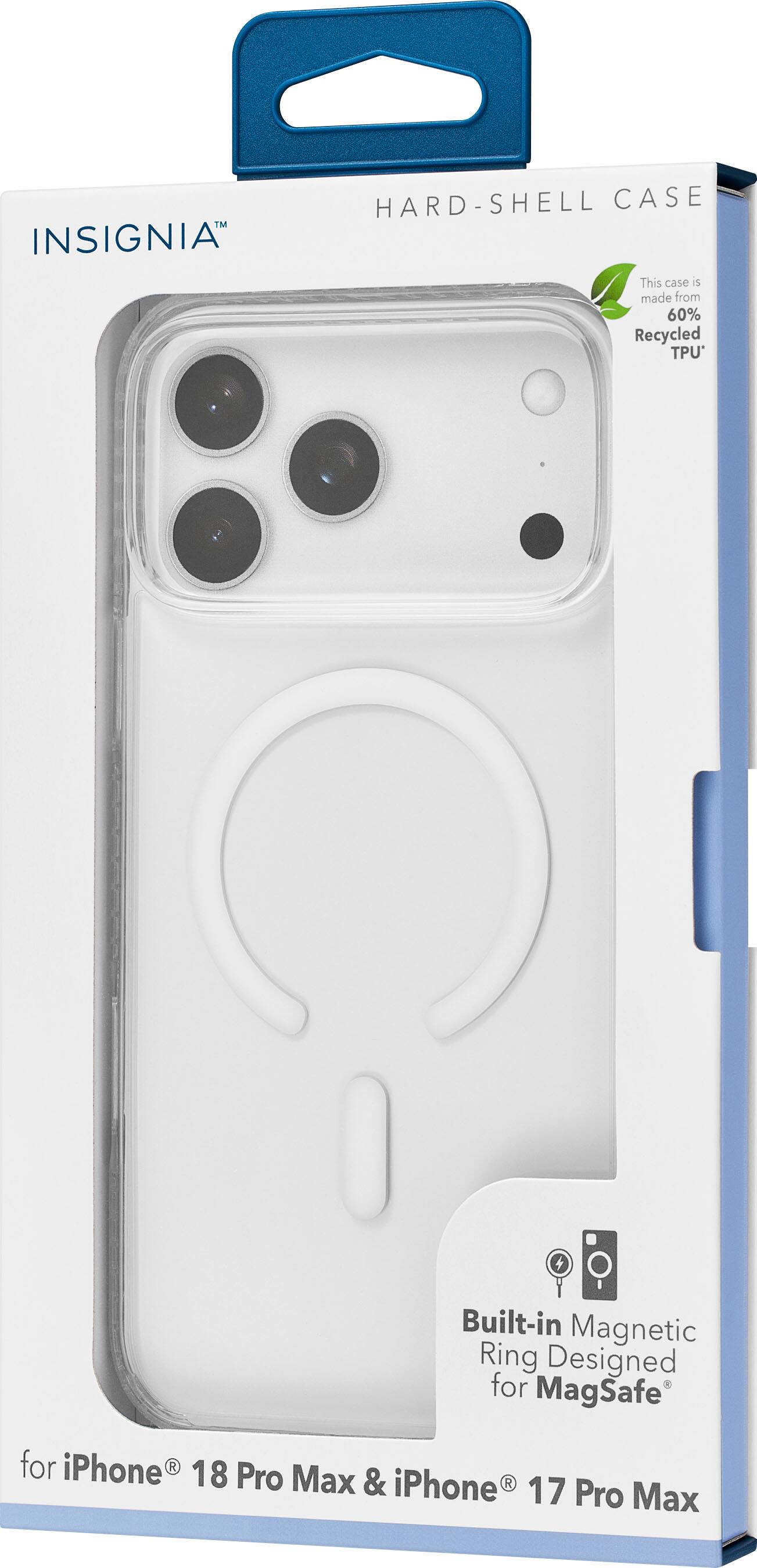 INSIGNIA HARD SHELL CASE that is made of 60% Recycled TPU. Built-in Magnetic Ring Designed for MagSafe for iPhone 18 Pro Max & iPhone 17 Pro Max