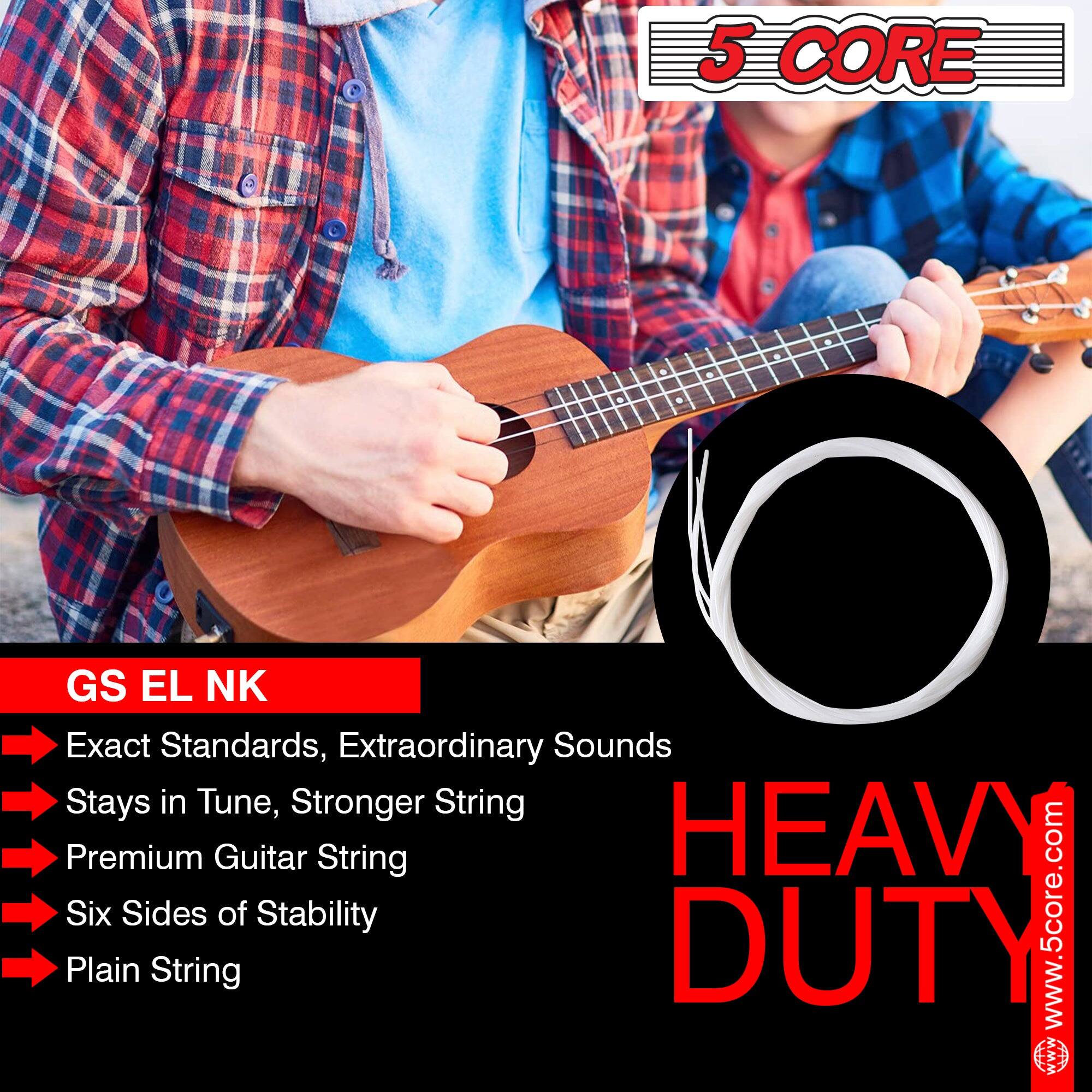 5 CORE

GS EL NK

- Exact Standards, Extraordinary Sounds
- Stays in Tune, Stronger String
- Premium Guitar String
- Six Sides of Stability
- Plain String

HEAVY DUTY

www.5core.com