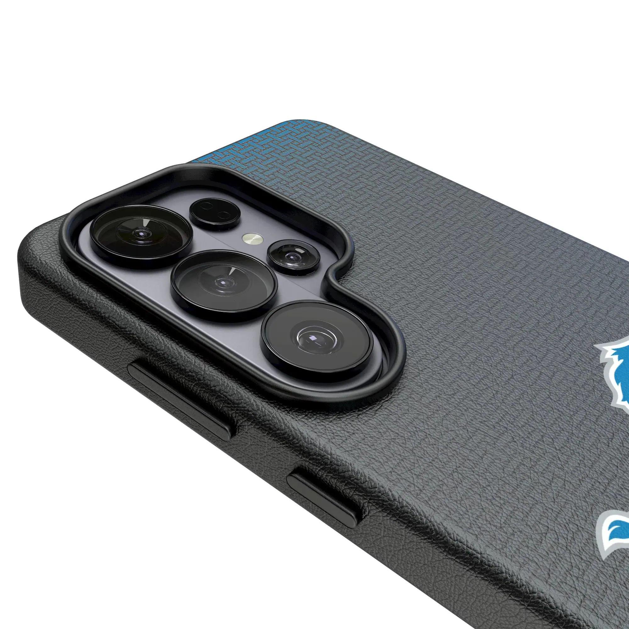 Alt View 2. Keyscaper - Detroit Lions Linen Galaxy Magnetic Bump Case - S25 Ultra - Black.