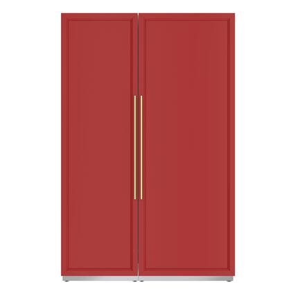 Front. Koolmore - Panel Ready Column Refrigerator and Freezer, 30" Refrigerator and 24" Freezer - White.