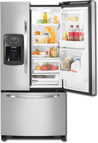 Customer Reviews: Maytag Side-by-Side Refrigerator with Bottom-Mount Freezer Stainless-Steel 