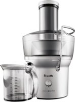 Breville - Juice Fountain Compact Electric Juicer - Silver - Front_Zoom