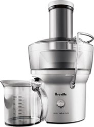 Breville - Juice Fountain Compact Electric Juicer - Silver - Front_Zoom