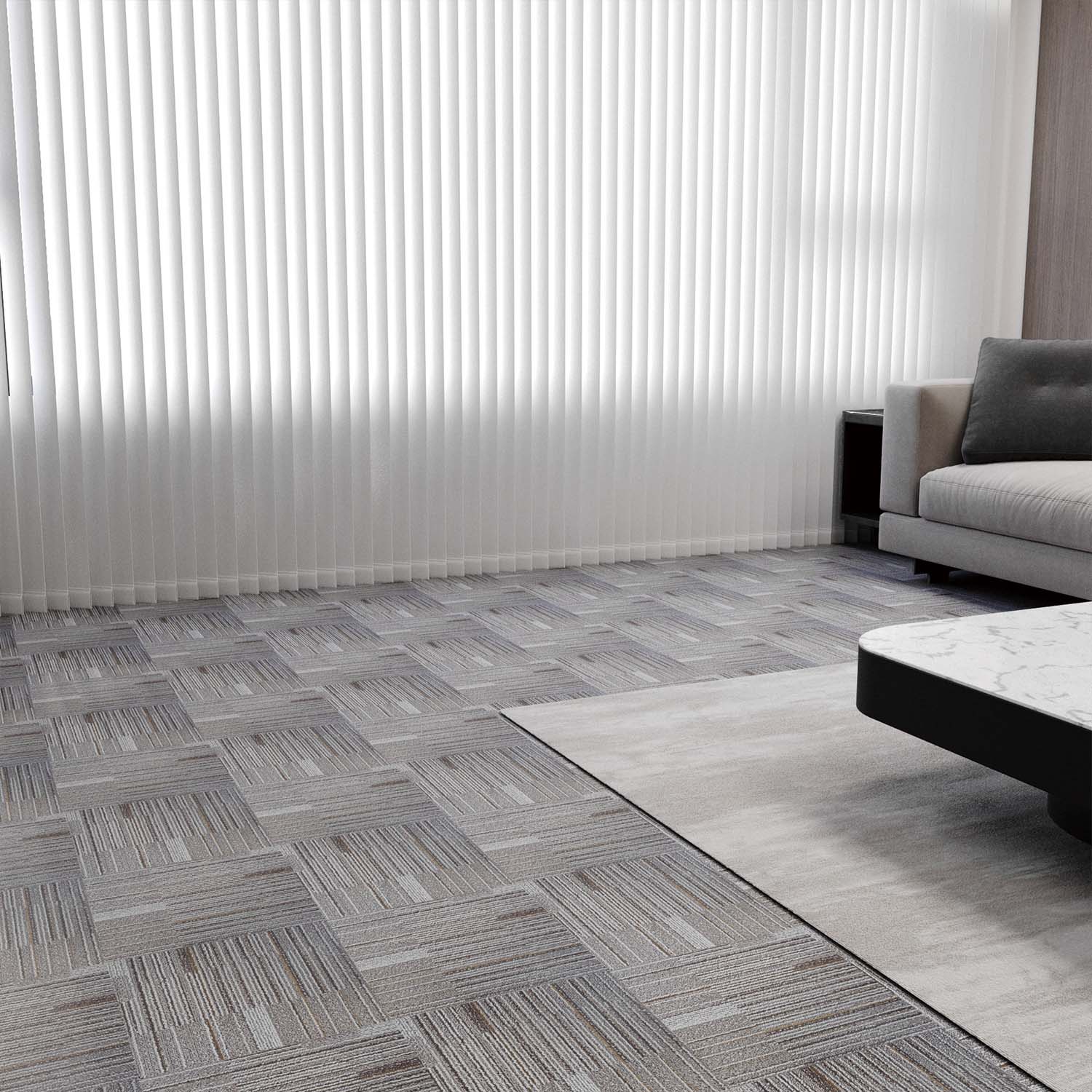 Back. APRILSOUL - 36PCS 4 MIL 12x12in Gray Peel and Stick Flooring Tile Water Resistant Vinyl Tile Flooring - GRAY.