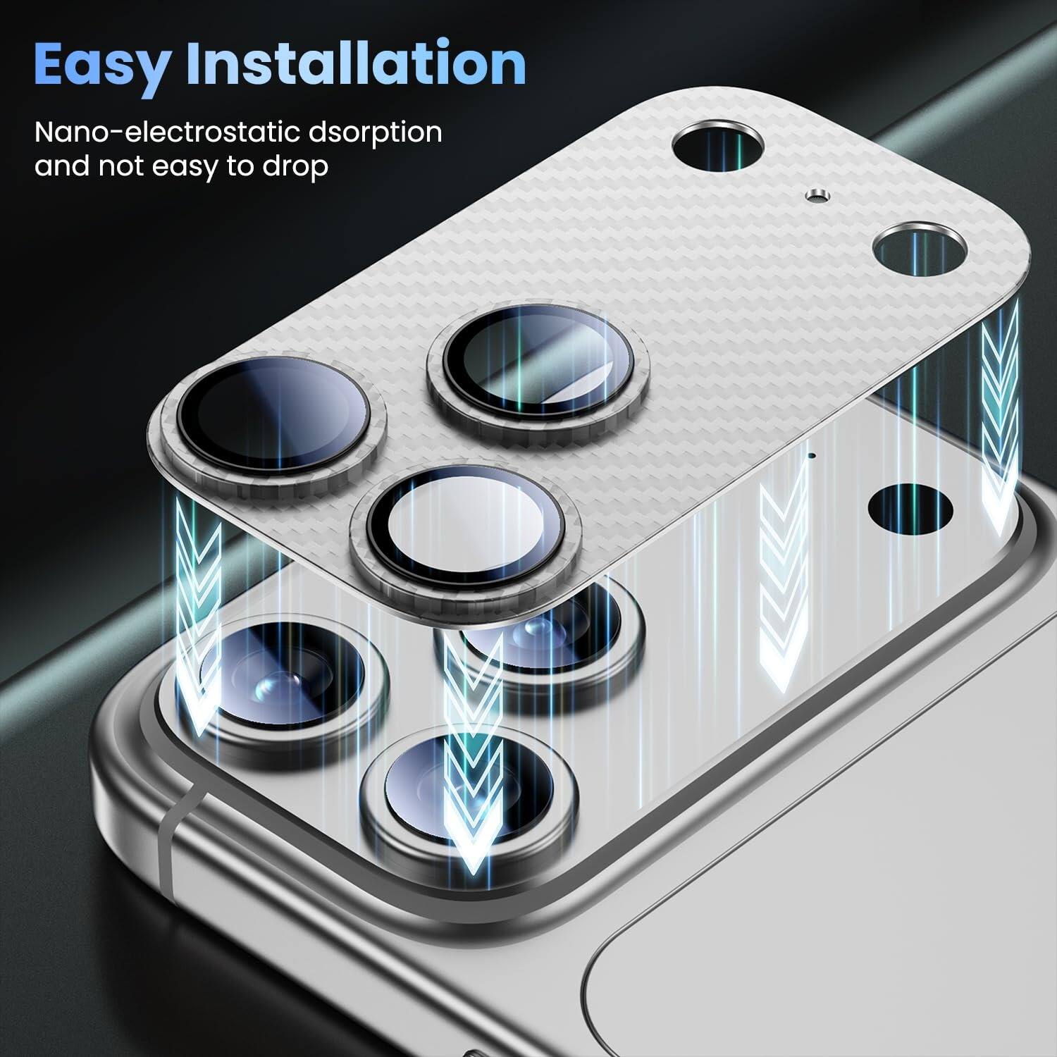 Easy Installation  
Nano-electrostatic adsorption and not easy to drop