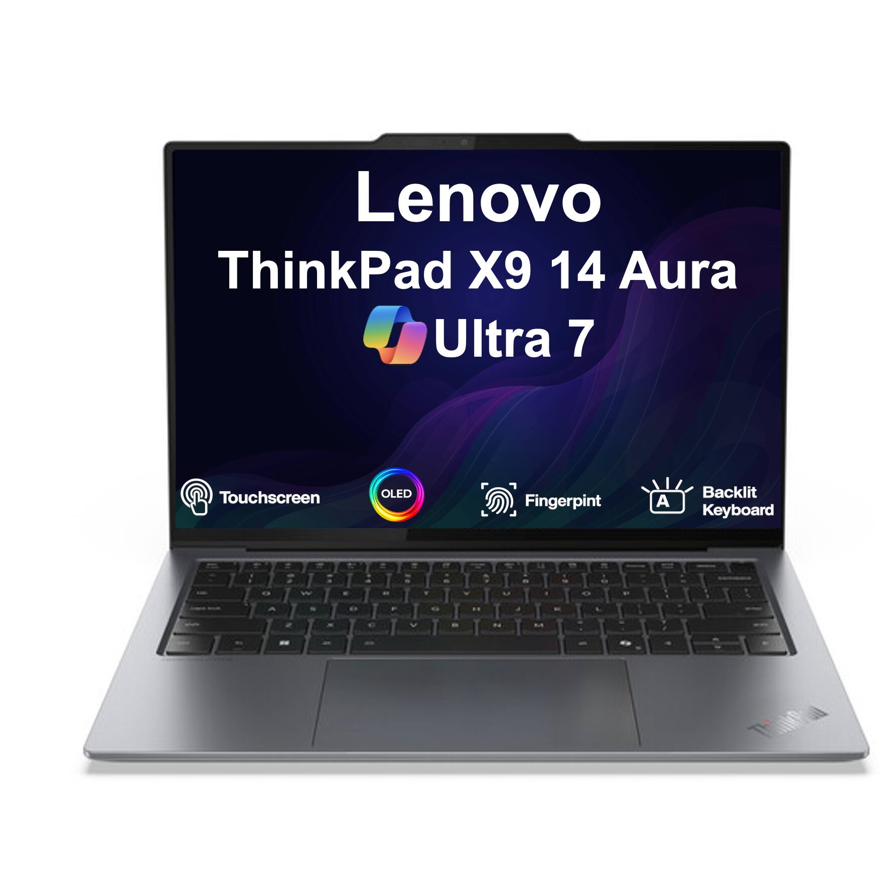 Lenovo ThinkPad X9 14 Aura Ultra 7 Touchscreen OLED Fingerprint Backlit Keyboard