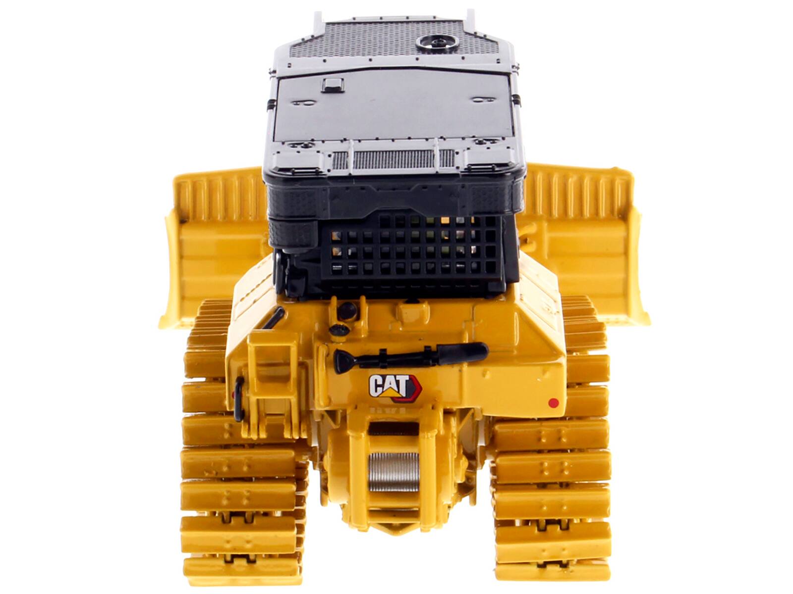 Alt View 1. Diecast Masters - CAT Caterpillar D5 LGP Track Type Tractor Fire Dozer Yellow with Operator "High Line" Series 1/50 Diecast - Yellow .