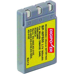 Front. Digipower - 3.7V Rechargeable Lithium-Ion Battery for Fuji FinePix F50fd and Kodak V1233, V1253 Digital Cameras - Black.