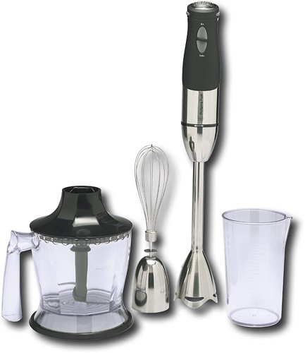 Wolfgang Puck 3 Angle Cordless Immersion Blender w/Whisk Attachment