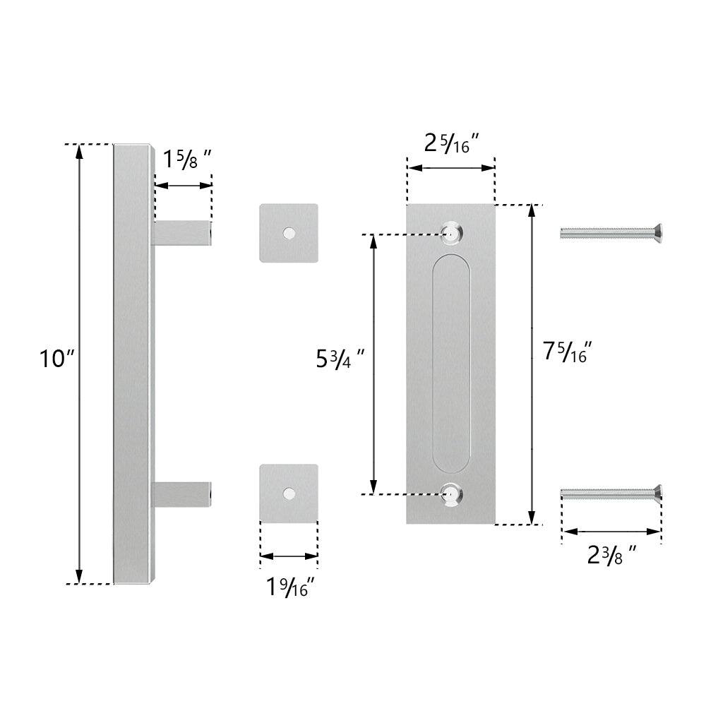 15/8" 25/16" 10" 53/4" 75/16" 19/8" 23/8"