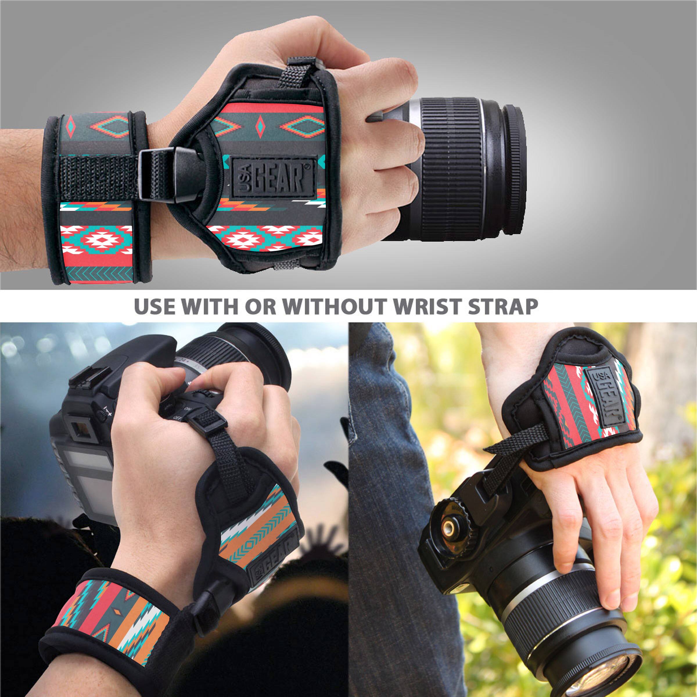 USA Gear Professional Digital Film DSLR Camera Hand Grip Strap with ...